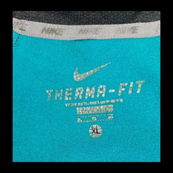 NIKE UNISEX TEAL & BLACK HOODED PULLOVER SWEATSHIRT SIZE XL - Picture 9 of 12